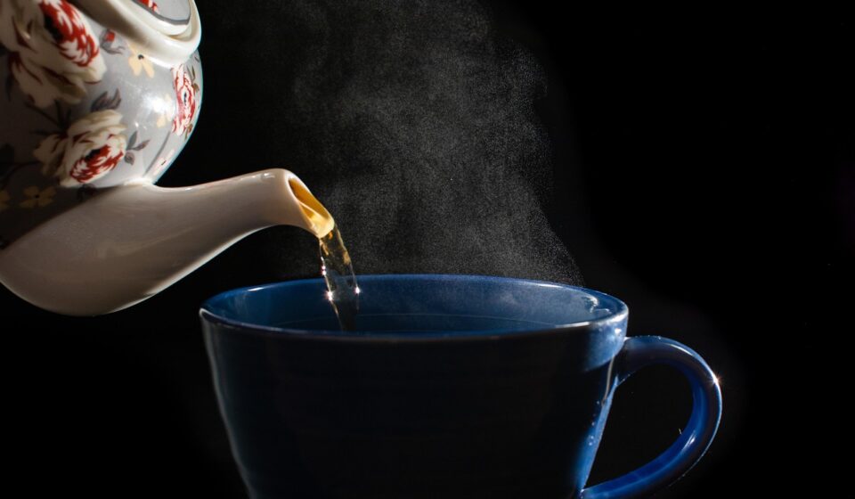pour, warm, tea, mug, pot, steam, tea, tea, tea, tea, tea