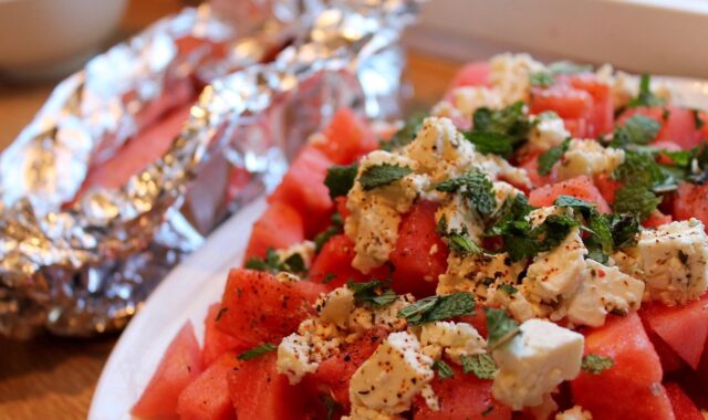 melon salad, salmon, dinner tips, melon salad, melon salad, melon salad, salmon, salmon, salmon, salmon, salmon