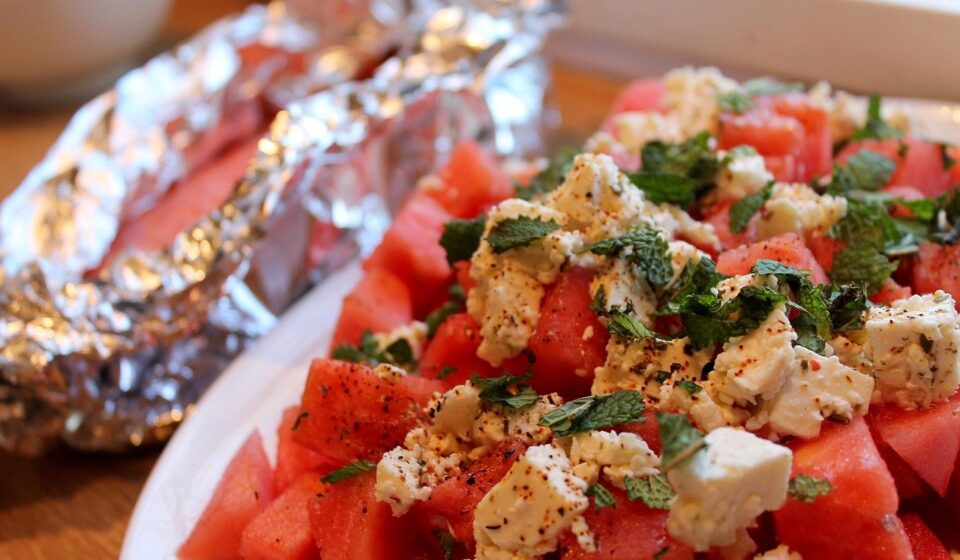 melon salad, salmon, dinner tips, melon salad, melon salad, melon salad, salmon, salmon, salmon, salmon, salmon