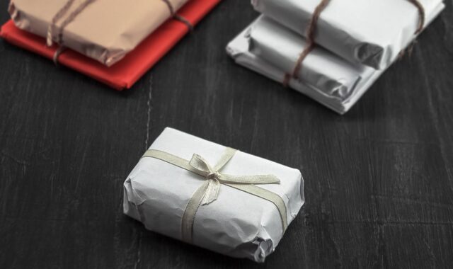 parcel, packaging, gift, paper, rope, pack, mail, wrap, vintage