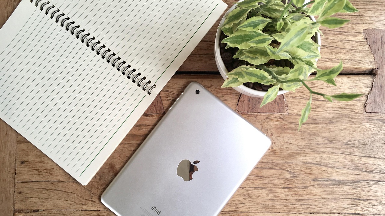 work, book, ipads