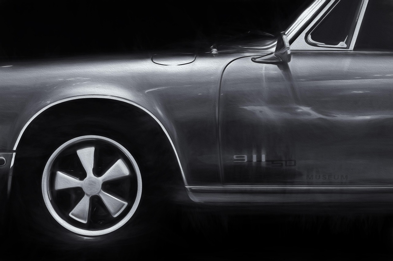 porsche targa, car, porsche museum, car wallpapers, oldtimer, gray car, black and white, vehicle, luxury car, automobile