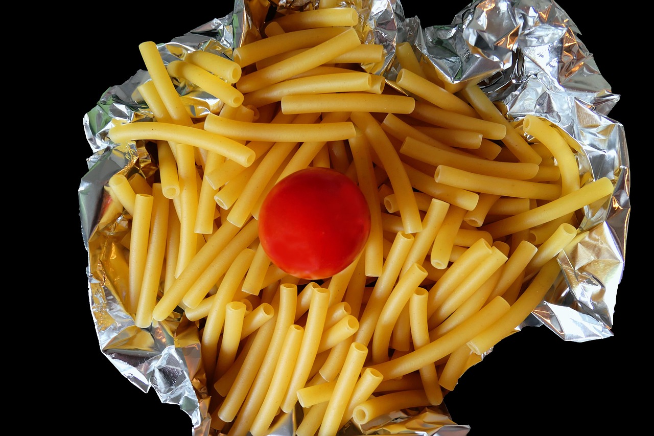 pasta, uncooked, cooking, aluminum foil, top view, aluminum foil, aluminum foil, aluminum foil, aluminum foil, aluminum foil